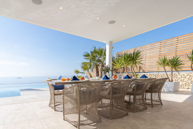 Cliff Villa Port Andratx Exclusive Holiday Home Mallorca By the Sea alfresco area