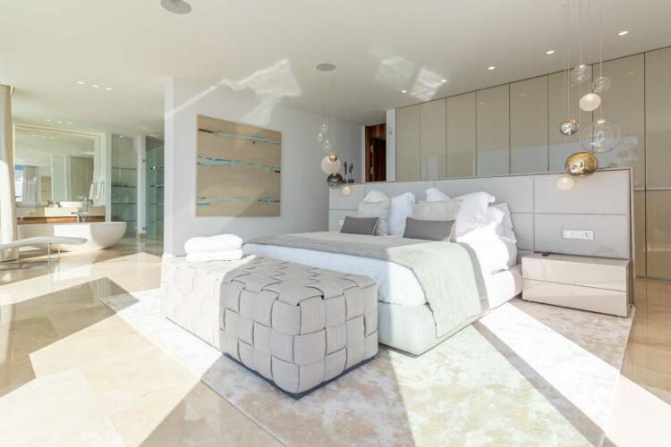 Cliff Villa Port Andratx Exclusive Holiday Home Mallorca By the Sea bright bedroom
