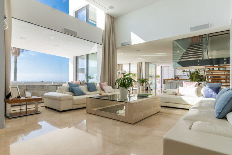 Cliff Villa Port Andratx luxury Holiday Home Mallorca By the Sea living area