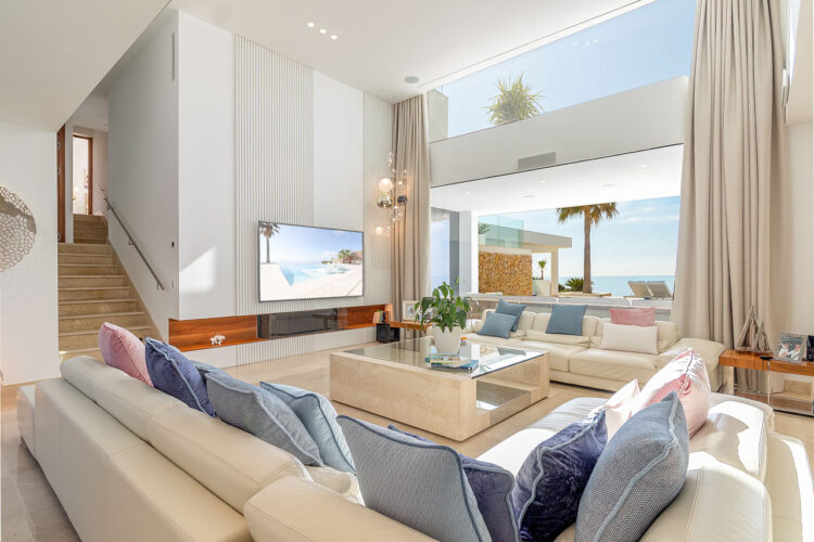 Cliff Villa Port Andratx luxury Holiday Home Mallorca By the Sea sofa