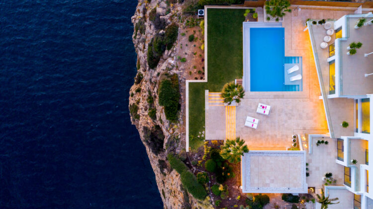 Cliff Villa Port Andratx Exclusive Holiday Home Mallorca By the Sea drone