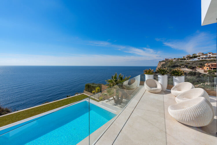 Cliff Villa Port Andratx Exclusive Holiday Home Mallorca By the Sea pool terrace