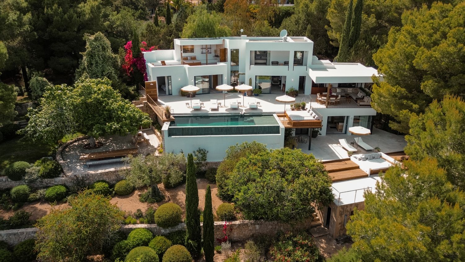 Villa Can Cuco Luxury Holiday Home Ibiza with Pool for Rent outdoor area